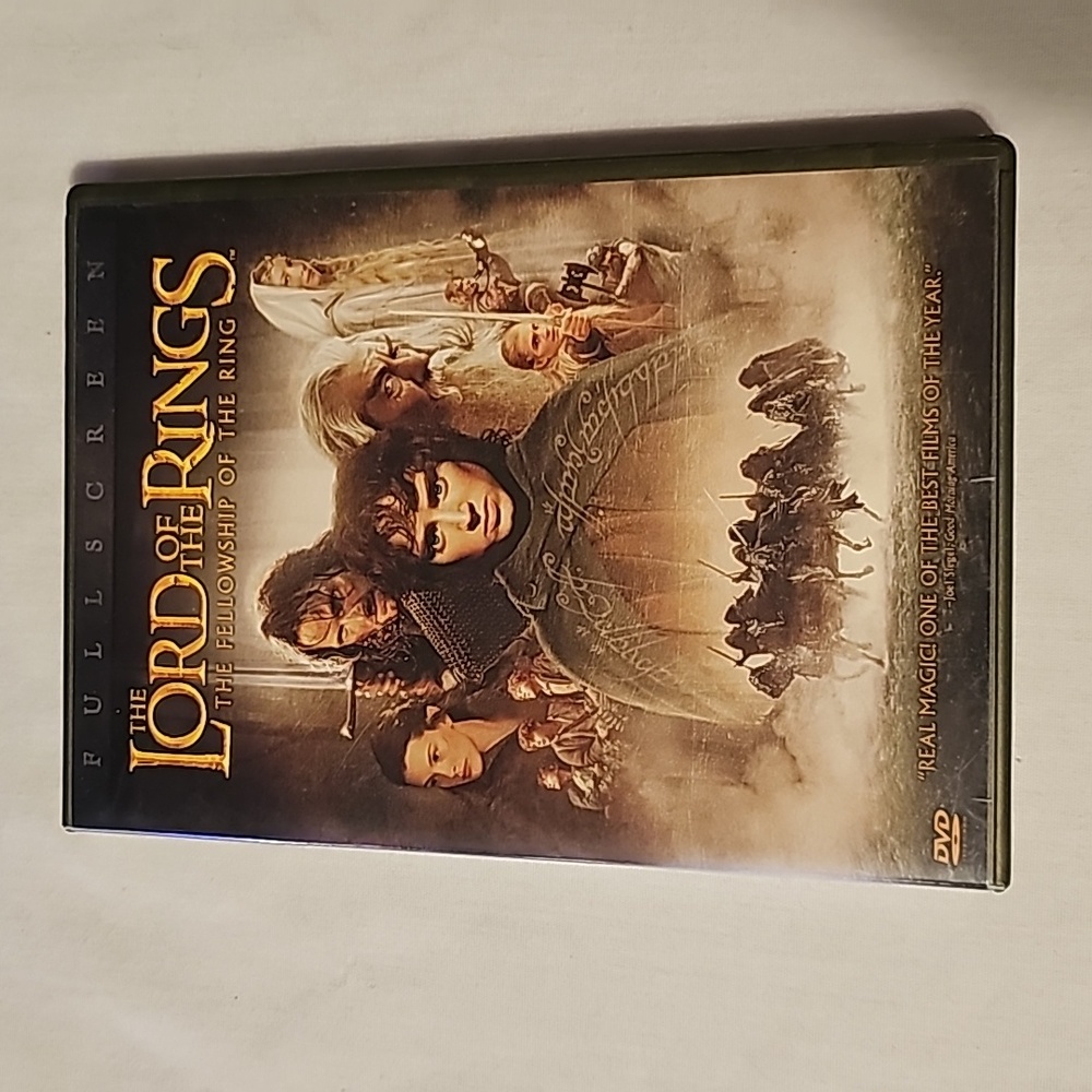 The lord of the Rings the fellowship of the ring dvd movie